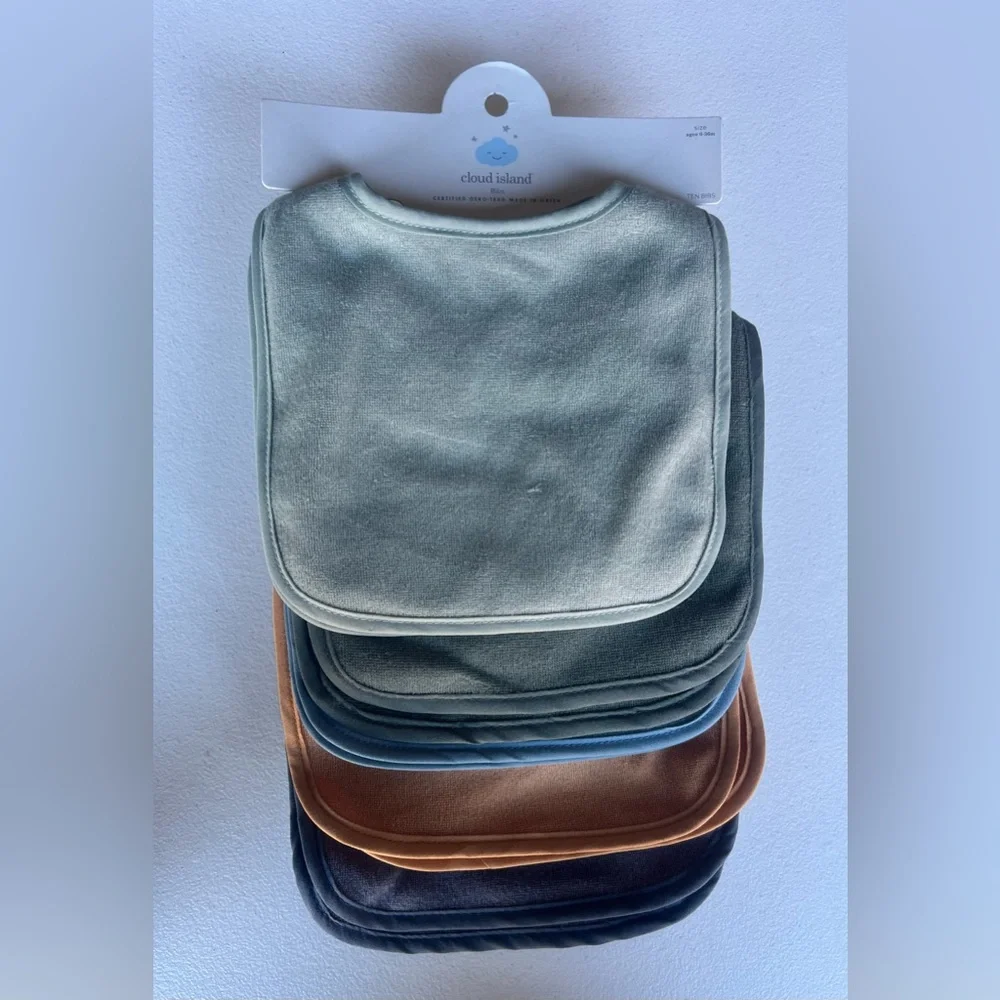 Terry Bibs Cool Pack - 10pk - Cloud Island.